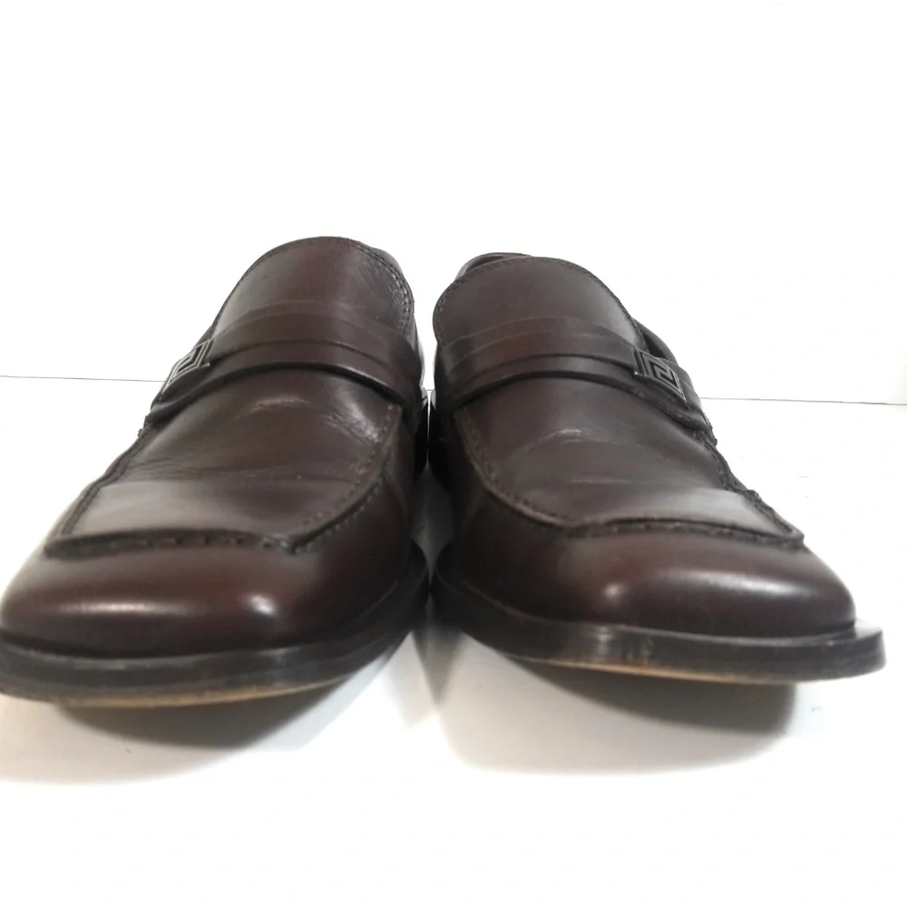 Versace Classic V2 Men Logo Strap Loafer Sz 40